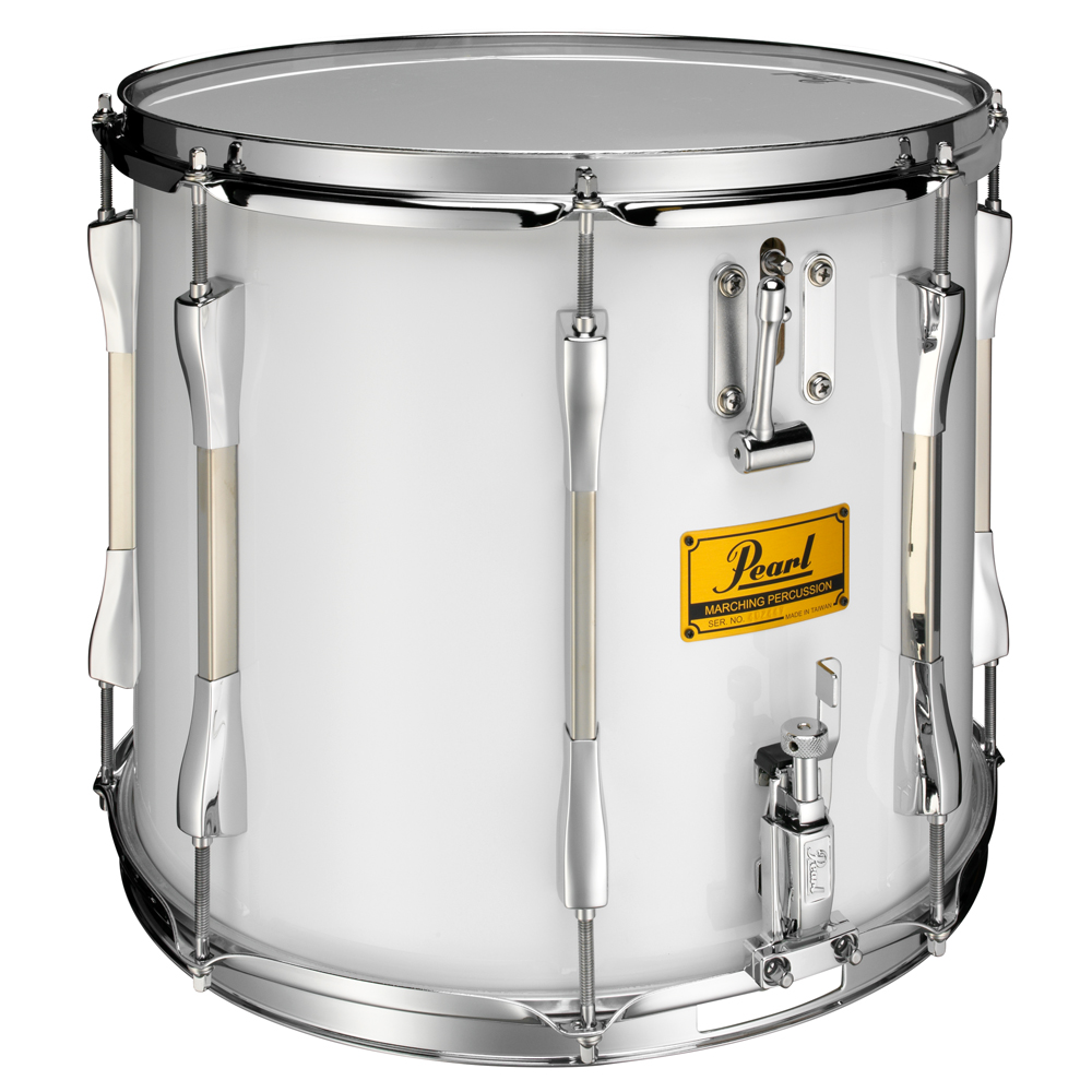 Marching Snare Drum UK Pearl PRS1412TS White Pearl Marching Drums